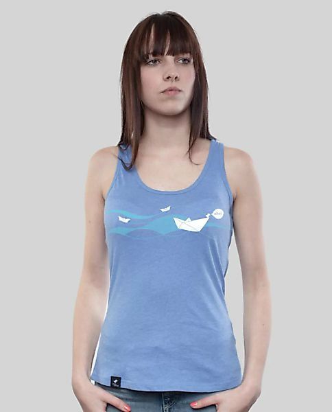 Tank Shirt Mid Heather Blue "Ahoi" günstig online kaufen