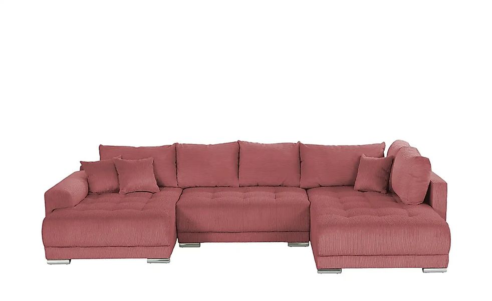 Wohnlandschaft mit Schlaffunktion Lemie ¦ rot ¦ Maße (cm): B: 356 H: 85 T: günstig online kaufen