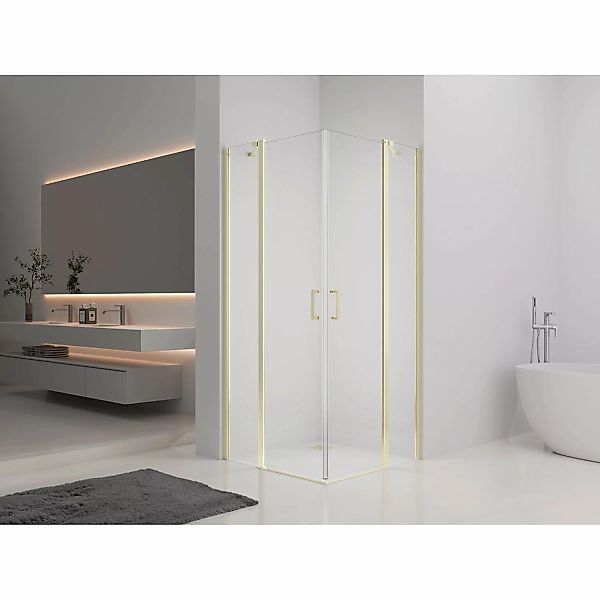 baliv Duschkabine DUK-90.52E 90 cm x 90 cm Gold günstig online kaufen