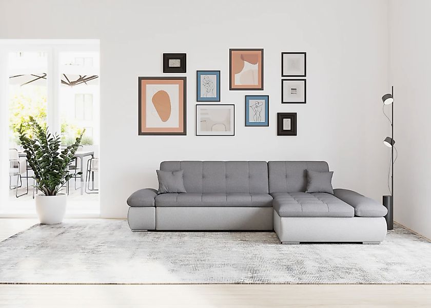 DOMO collection Ecksofa "Moric, L-Form, XXL-Sofa - Breite 300cm", wahlweise günstig online kaufen