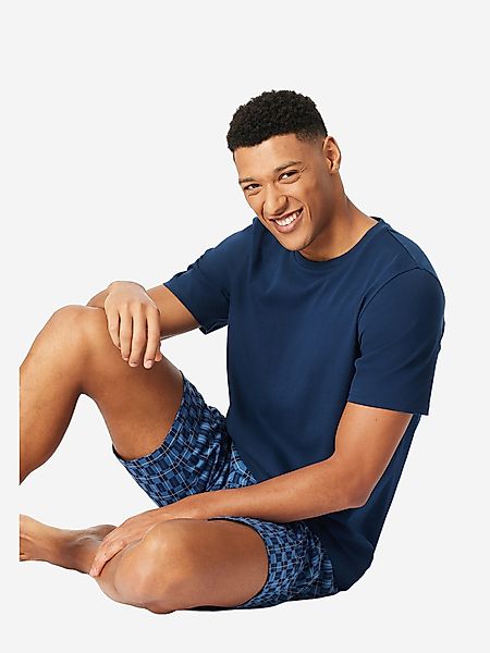 Schiesser Pyjama Rundhals - Casual Essentials günstig online kaufen