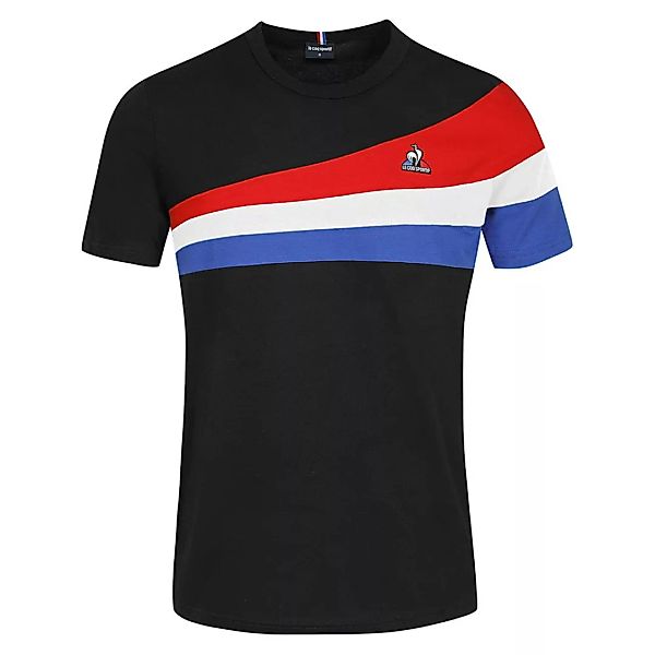 Le Coq Sportif Tri N°1 Kurzärmeliges T-shirt M Black günstig online kaufen