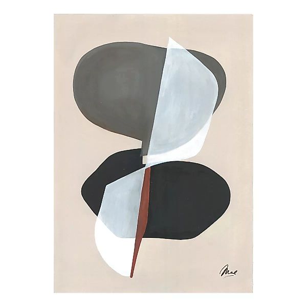 Paper Collective - Composition 01 Kunstdruck 30x40cm - beige, grau, weiß, s günstig online kaufen