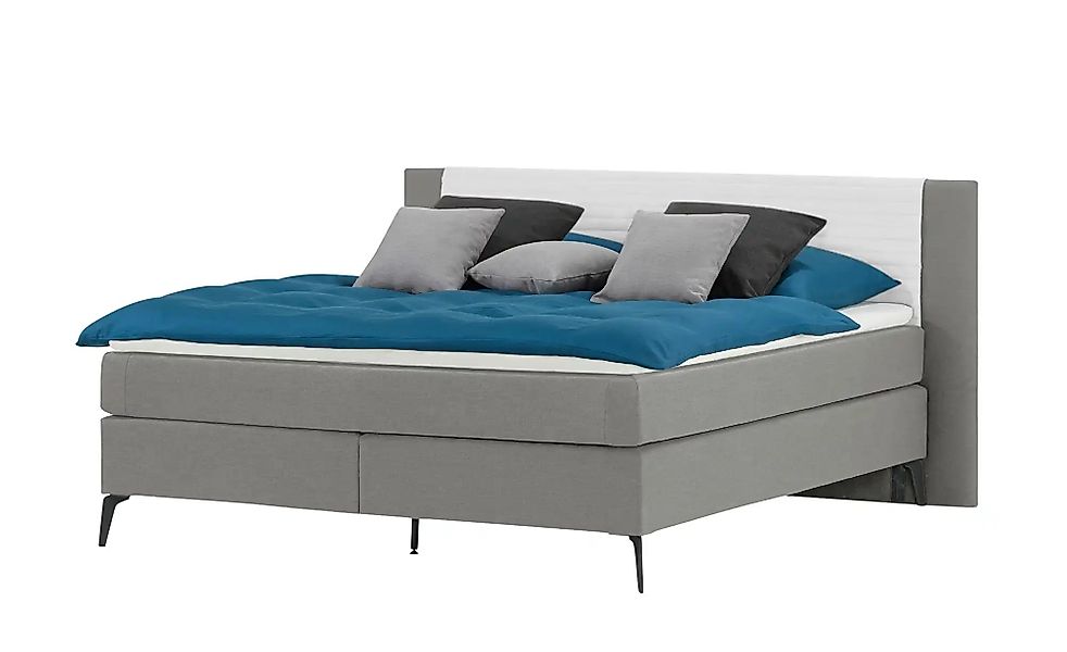 Boxspringbett  Synda ¦ grau ¦ Maße (cm): B: 180 H: 107 Betten > Boxspringbe günstig online kaufen