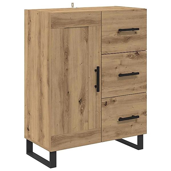 vidaXL Sideboard Artisan-Eiche 69,5 x 34 x 90 cm Verbundholz und Eisen 8816 günstig online kaufen