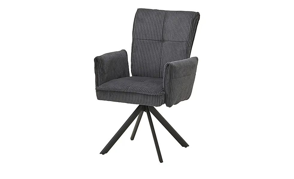 Armlehnstuhl  Richy ¦ grau ¦ Maße (cm): B: 59 H: 91,5 T: 66.5 Stühle > Pols günstig online kaufen