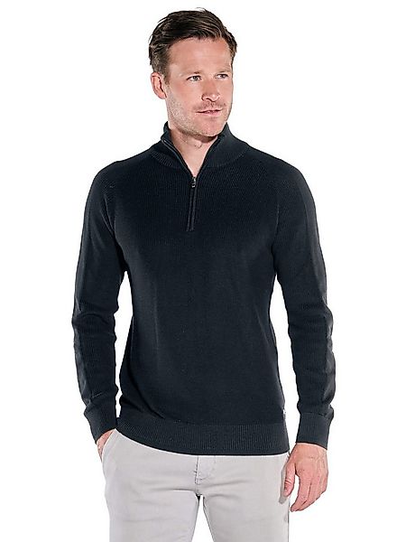Engbers Stehkragenpullover engbers Herren Pullover mit Troyerkragen, Schwar günstig online kaufen
