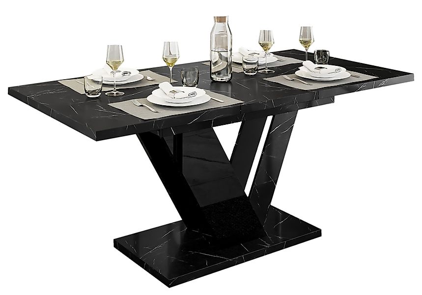 Compleo Esstisch ausziehbar 120-160 cm, Esszimmertisch, günstig online kaufen