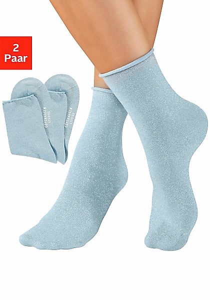 Copenhagen Studios Socken Packung, 2 Paar tlg. mit glitzernden Metallfäden günstig online kaufen