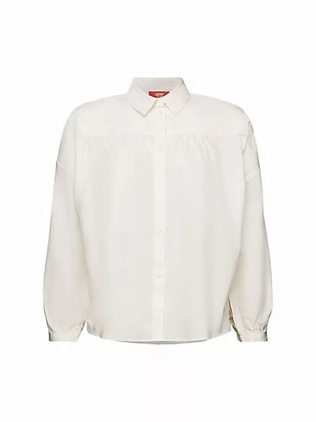 Esprit Collection Hemdbluse Popeline-Bluse, 100 % Baumwolle günstig online kaufen