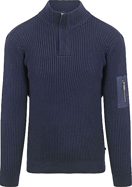 Suitable Mou Half Zip Pullover Navy - Größe S günstig online kaufen