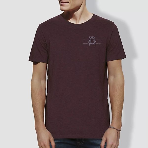 Herren T-shirt, "Skarabäus"", Grape Red günstig online kaufen