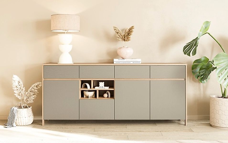 Home affaire Sideboard »Stranda, moderner Schrank, Kommode im Scandi-Style, günstig online kaufen