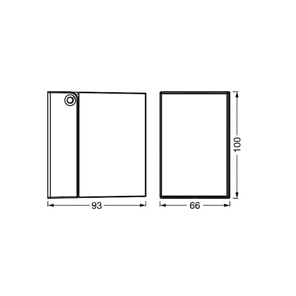 OSRAM Außenwandlampe ENDURA CLASSIC CUBE schwarz Metall IP44 günstig online kaufen