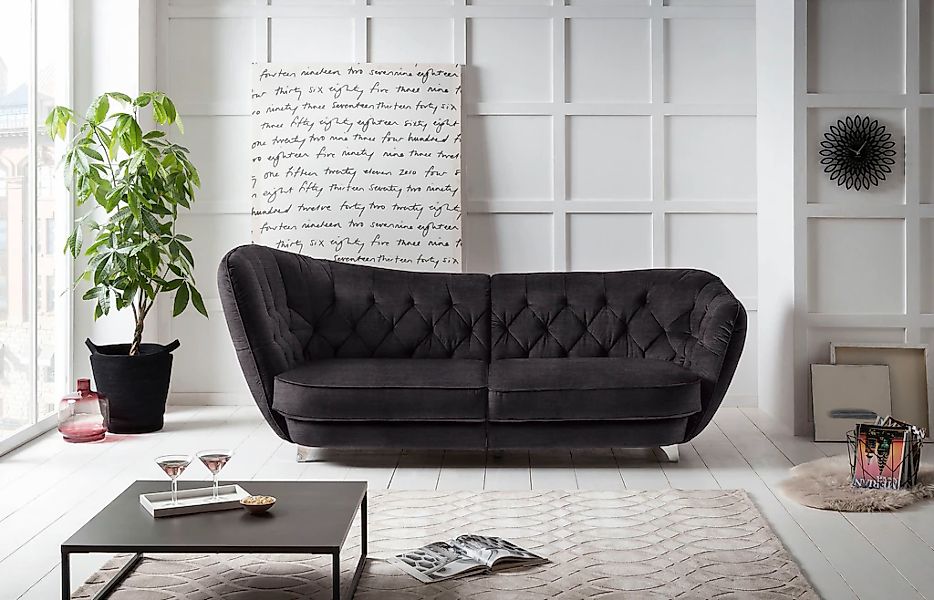 Leonique Big-Sofa "Retro", stylischer Hochlehner günstig online kaufen