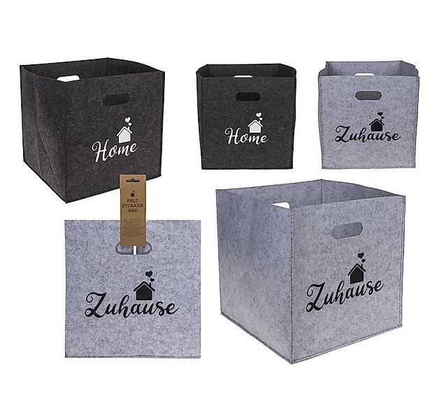 Out of the Blue Aufbewahrungsbox Box aus Filz - Home oder Zuhause - ca. 32 günstig online kaufen