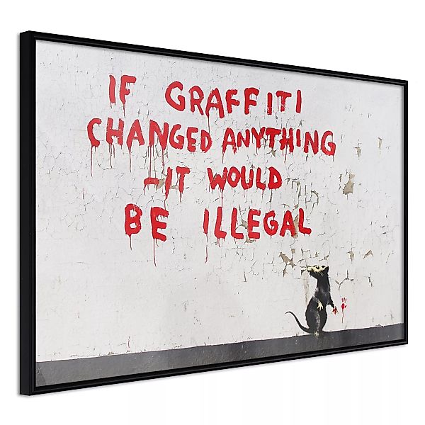 Poster - Banksy: If Graffiti Changed Anything günstig online kaufen