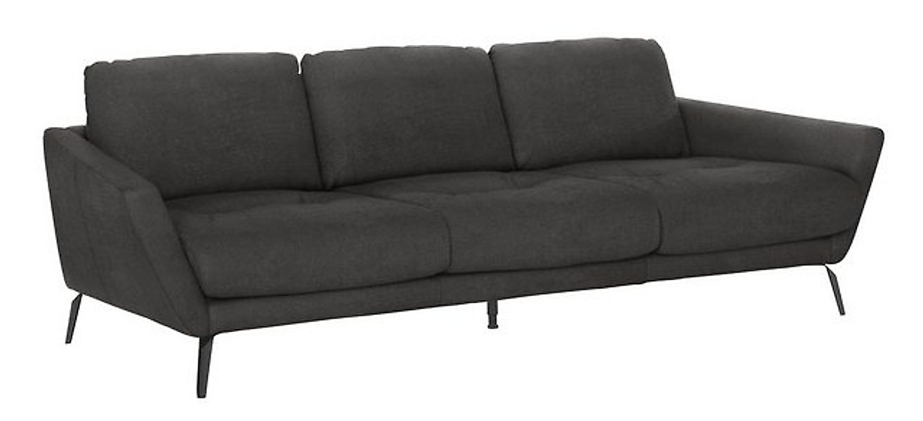 W.SCHILLIG Big-Sofa "softy", mit dekorativer Heftung im Sitz, Füße schwarz günstig online kaufen