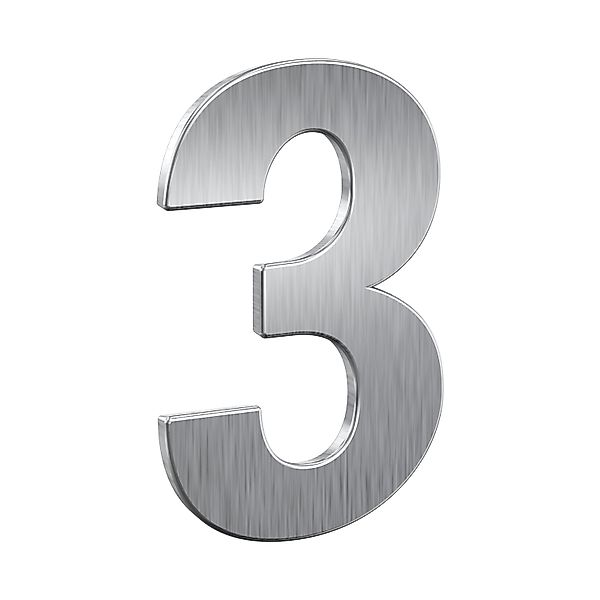 BASI Hausnummer, (Packung), aus Edelstahl, Wetterfest, Zahlen 0-9, Buchstab günstig online kaufen