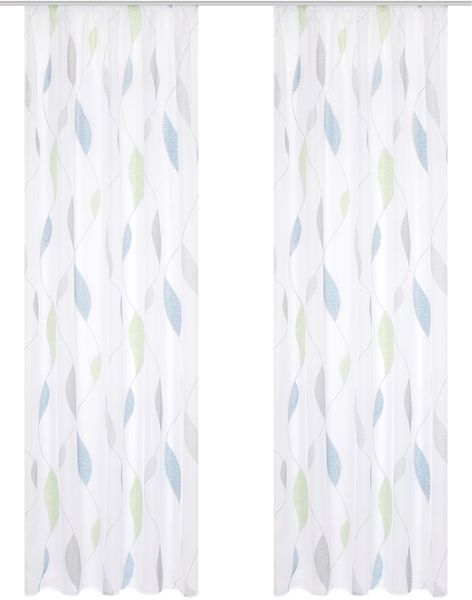 HOME WOHNIDEEN Vorhang "PAOLO" Kräuselband 2 Stk. tlg. 2er Pack Kräuselband günstig online kaufen