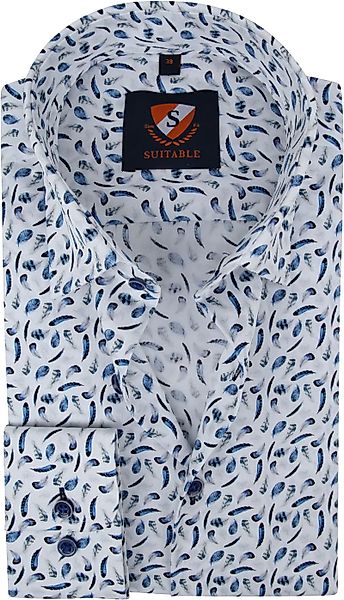 Suitable Hemd Federn Blau - Größe 39 günstig online kaufen