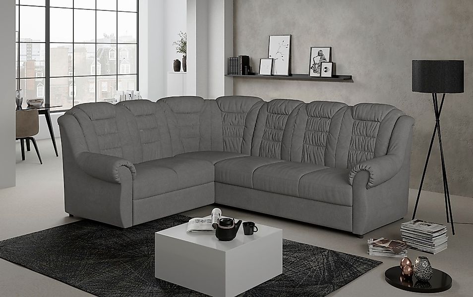 Home affaire Ecksofa »Boston L-Form«, mit hoher Rückenlehne, wahlweise mit günstig online kaufen