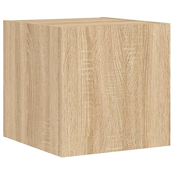 vidaXL TV-Wand TV-Wandschrank mit LED-Leuchten Sonoma-Eiche günstig online kaufen