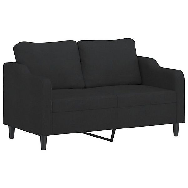 vidaXL Sofa, 2-Sitzer-Sofa Schwarz 140 cm Stoff günstig online kaufen