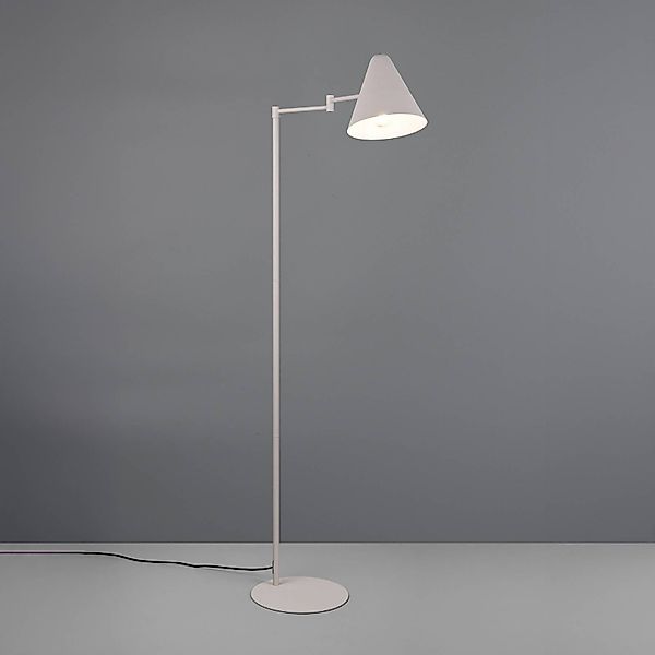 Stehlampe Cosima, hellgrau, Höhe 126 cm, Metall günstig online kaufen
