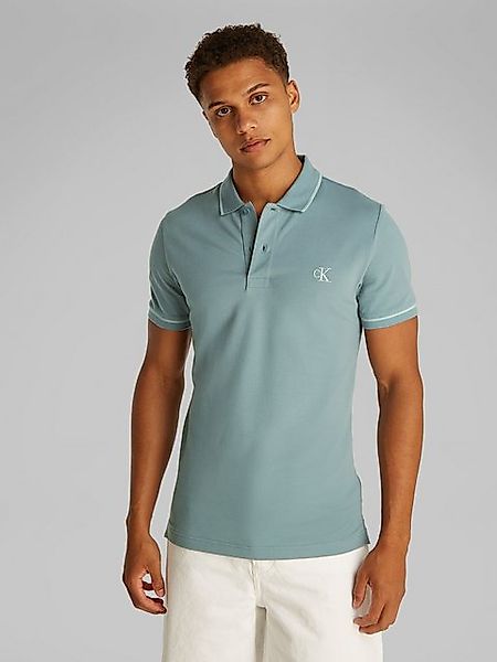 Calvin Klein Jeans Poloshirt TIPPING SLIM POLO mit Streifendetail am Kragen günstig online kaufen