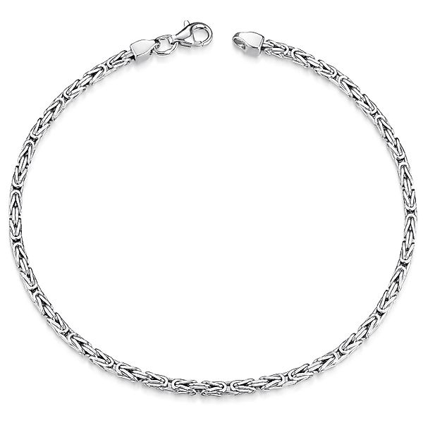 Materia Königsarmband Herren Silber Vierkant 2,5mm günstig online kaufen