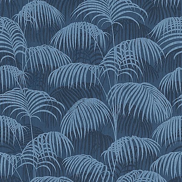 PROFHOME 961983-GU Natur Tapete Palmen Matt Blau 0,53 m x 10,05 m 5,33 m2 B günstig online kaufen