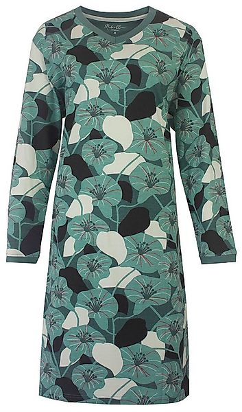 Medaillon Nachthemd Damen Schlafshirt langer Arm (1-tlg) Baumwolle günstig online kaufen