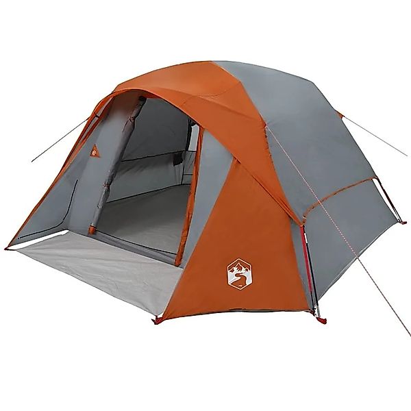 vidaXL Campingzelt 4 Personen Grau und Orange Wasserdicht 4009560 günstig online kaufen