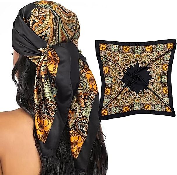 Coonoor Halstuch 90x90cm Seide Kopftuch Bandanas günstig online kaufen