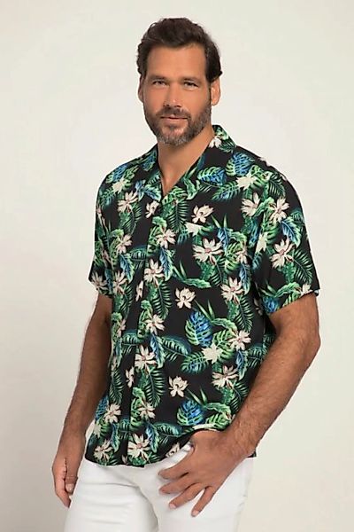 JP1880 Kurzarmhemd Viskose-Hemd Halbarm Cuba Kragen kastiger Fit günstig online kaufen