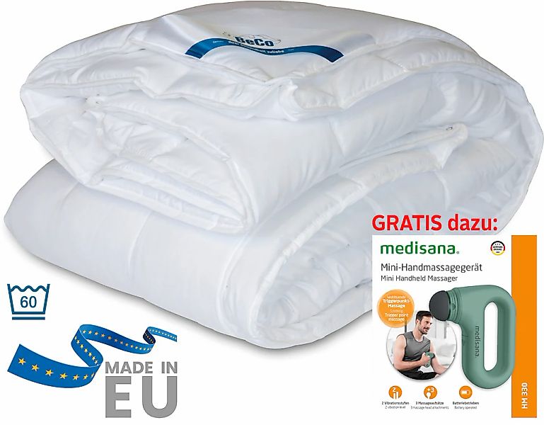 Beco Microfaserbettdecke + Microfaserkissen "Royal Soft Duo, Bettdecken mit günstig online kaufen