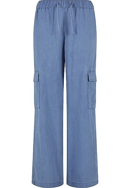 URBAN CLASSICS Cargohose Urban Classics Damen Ladies Light Denim Cargo Pant günstig online kaufen
