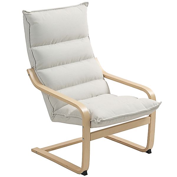 HOMCOM Loungesessel moderner Freizeitsessel Schlafzimmersessel mit gebogene günstig online kaufen