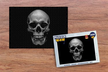 MuchoWow Puzzle Totenkopf - Schwarz - günstig online kaufen