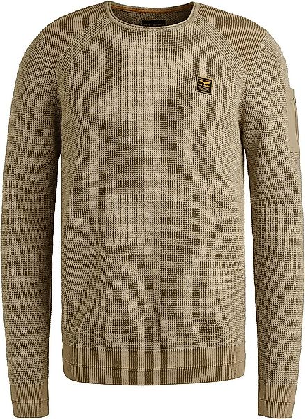 PME Legend Knitted Pullover Melange Beige - Größe M günstig online kaufen