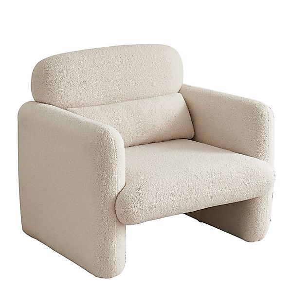 SEEZSSA Loungesessel Armstuhl Lammwolle Sofasessel Polsterstuhl günstig online kaufen
