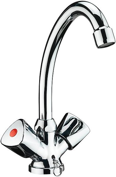 CORNAT Waschtischarmatur "Lisa" - Verchromter Messingkörper - Hohe Auslaufh günstig online kaufen