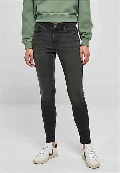 URBAN CLASSICS Funktionshose Ladies Mid Waist Skinny Jeans günstig online kaufen