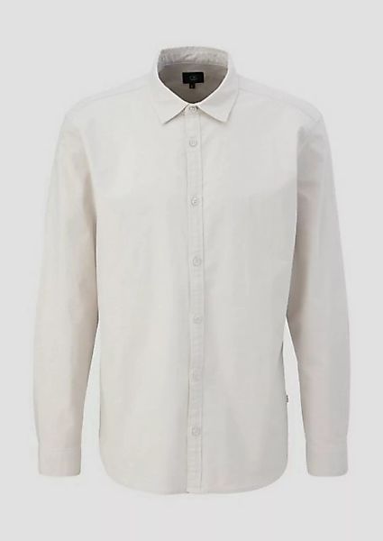 QS Langarmhemd Hemd mit Kentkragen günstig online kaufen
