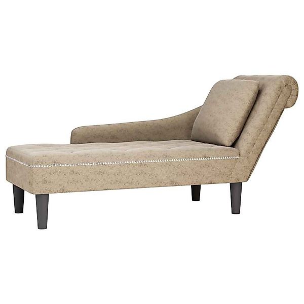 vidaXL Chaiselongue Chaiselongue mit Kissen Rechter günstig online kaufen