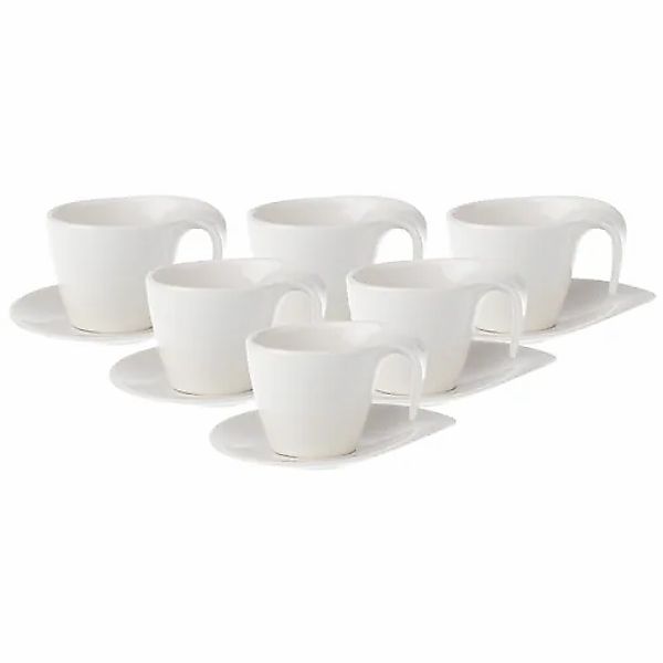Villeroy & Boch Tasse »Frühstückstassen mit Untertassen Flow 250 ml 6er Set günstig online kaufen