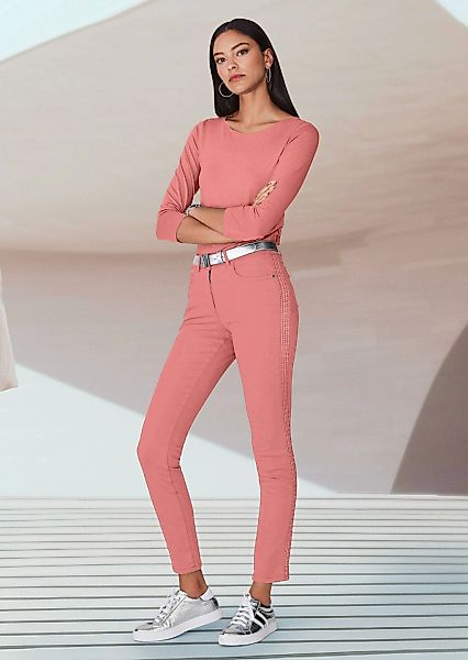 MADELEINE 3/4-Arm-Shirt "Blusenshirt Halbarm Viskose-Oberteil für Damen" günstig online kaufen