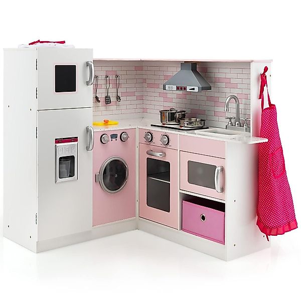 KOMFOTTEU Spielküche Eckeküche, Spielset, für 3+ günstig online kaufen