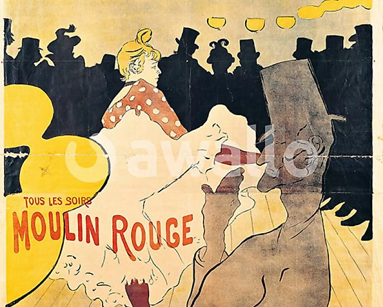 Fototapete "Moulin Rouge" 1,55x2,50 m / Glattvlies Perlmutt günstig online kaufen